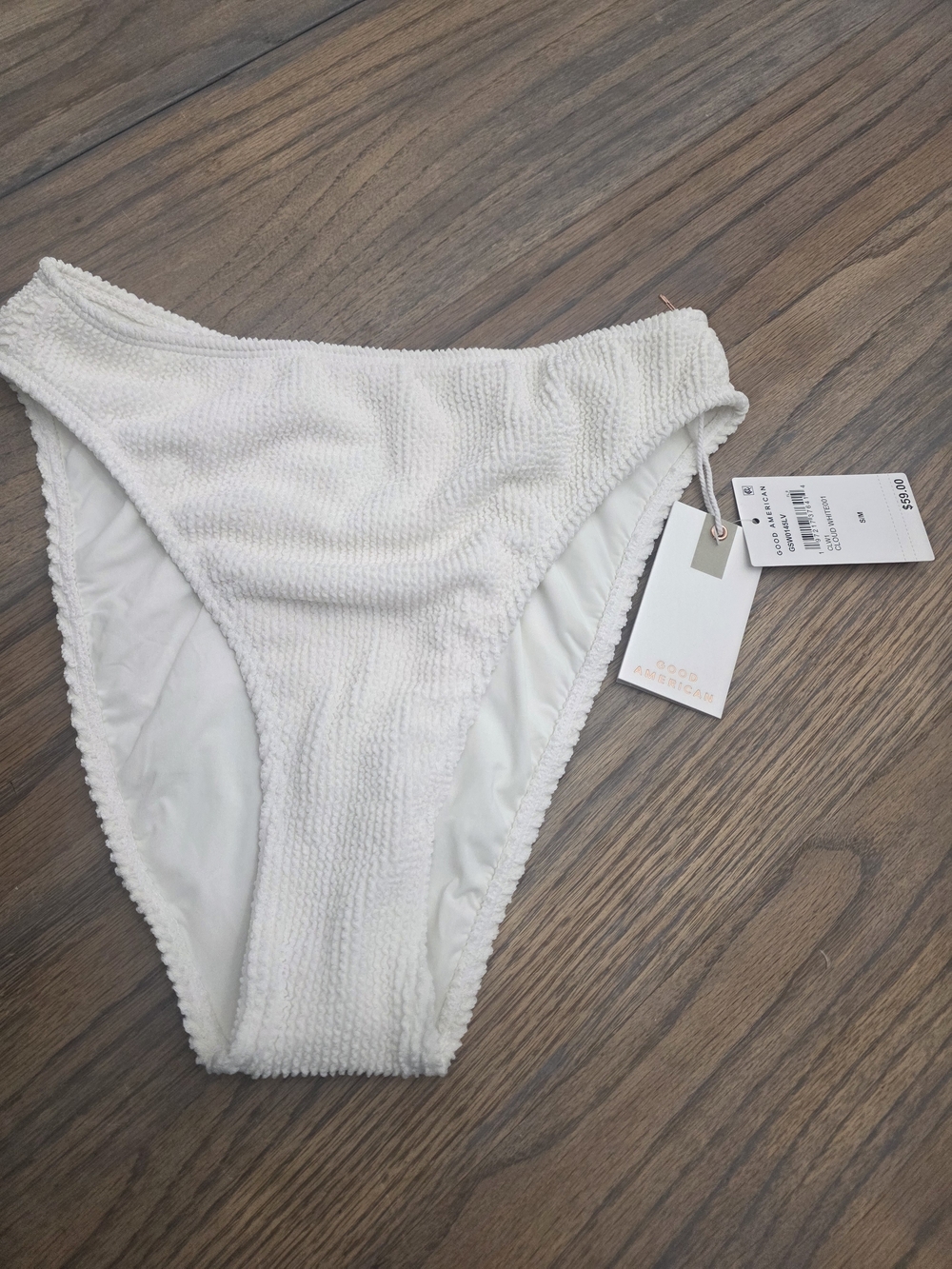 Nwt Sz S/m Good American Crinkle Bottom